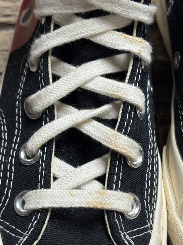 Converse X Comme Des Garcons Play High Top Sneakers Shoes Men’s 5 Women’s 7 - Picture 9 of 9