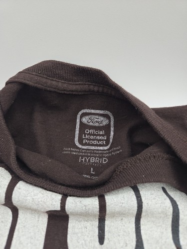 Bronco Vintage Car T-Shirt Herren Größe L Kurzarm Braun - Bild 2 von 5