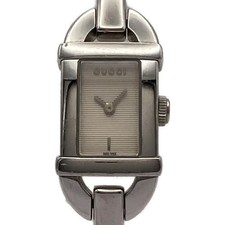 Auth GUCCI - 6800L 0****** Silver Women's Wrist Watch