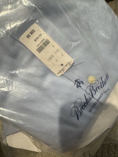 Camisa de vestir Brooks Brothers NUEVA CON ETIQUETAS NUEVA ajuste regente sin planchar 15,5 x 34/35 *Lote de 4* - Imagen 12 de 14