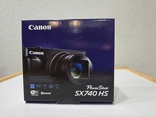 Canon PowerShot SX740 HS 20.3MP 4K Digital Camera 40x Optical Zoom Wi-Fi Black