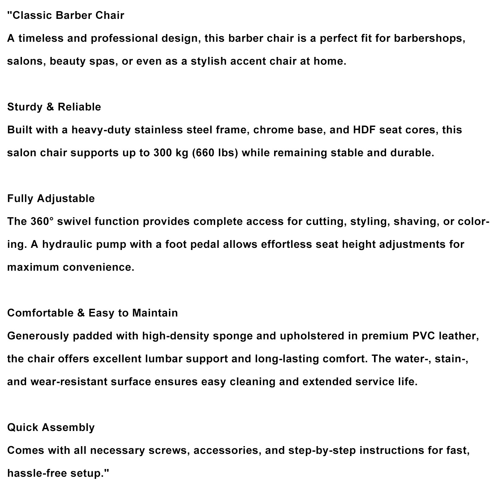 🚀Makeup Chair Barber Chair Beauty Salon Hair Styling Hairdressing Hairdresser