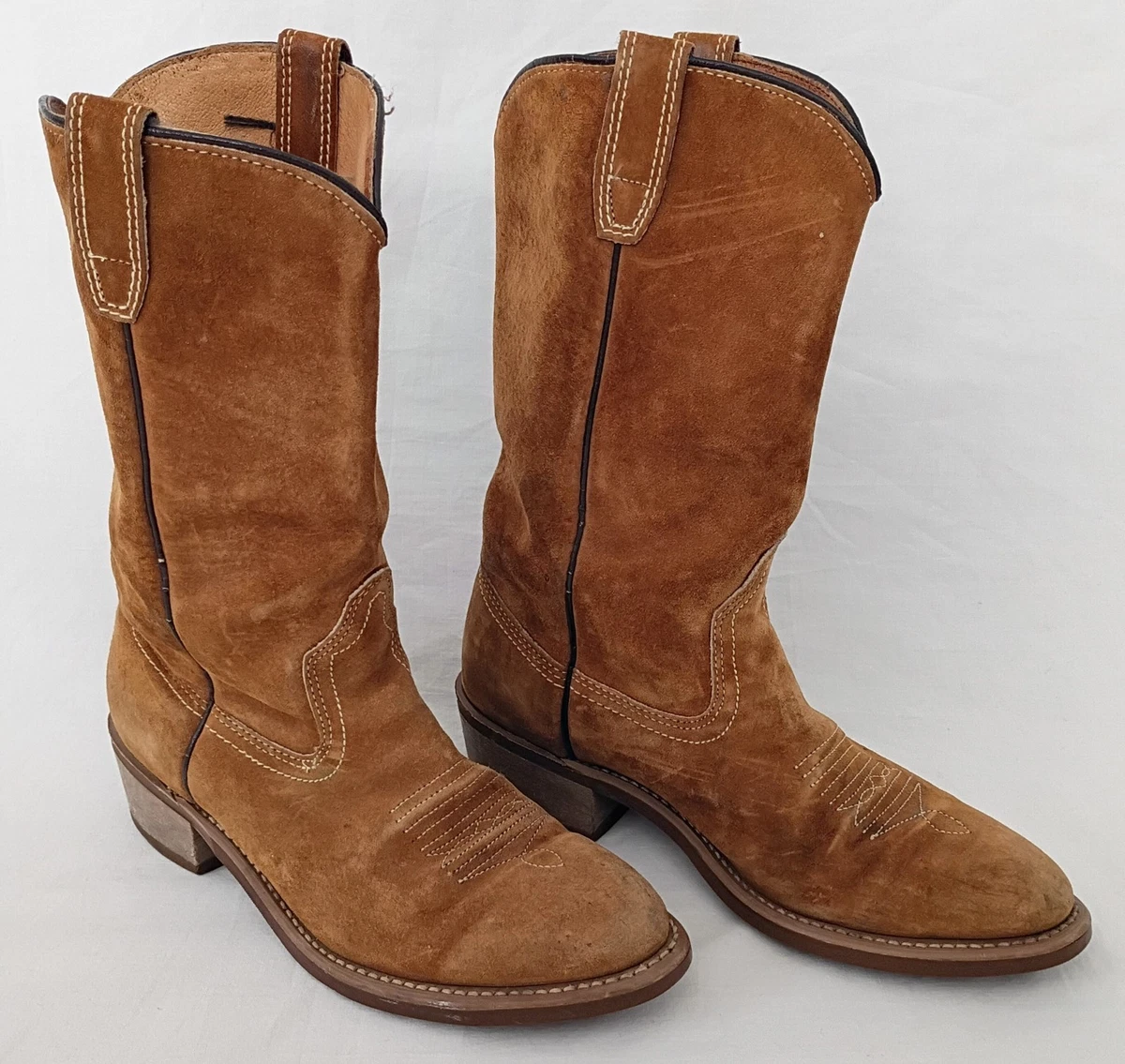 Wolverine Pigskin Suede Cowboy Boots Men’s 8.5 D 1978 USA Made Wolverine Pigskin Suede Cowboy Boots Men main image 4
