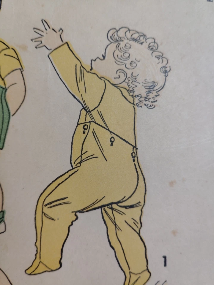 Advance 5276 One Piece Sleeper Pants Suit Sewing Pattern Boys 2 2T VTG Shorts - Image 3 of 4