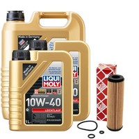 MotoröL Set 10W-40 Liqui Moly 7 Liter + ÖLfilter FüR Mercedes C-Klasse W203
