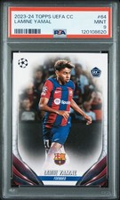 2023-24 TOPPS UEFA CLUB COMPETITIONS #64 LAMINE YAMAL PSA 9