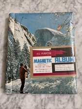 New Vintage Magnetic Cling Photo Album Binder of 10 pages, Winter Snow Mountain
