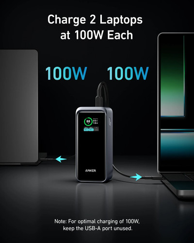 Anker Prime 20000mAh 200W USB-C Portable Power Bank - Black (A1336011) - Picture 4 of 4