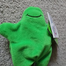 Vintage Disney Store Flubber Bean Bag Plush Toy with Tags Green  NO SOUND