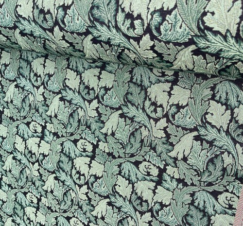 William Morris Green Acanthus Tapestry Woven Upholstery Fabric Sofa Chair Decor - Picture 4 of 6