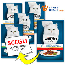 PURINA Cat GOURMET Perle → FILETTINI in Salsa - 85 gr - GUSTI MISTI - Per Gatto