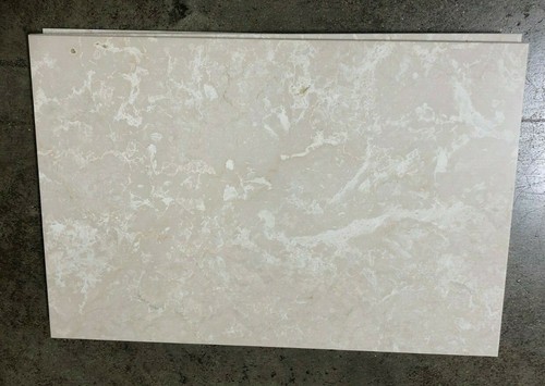 Tile 12x18 White Botticino Marble Remodel Stone About 3x3 SAMPLE PIECE TS-22 - Picture 5 of 8