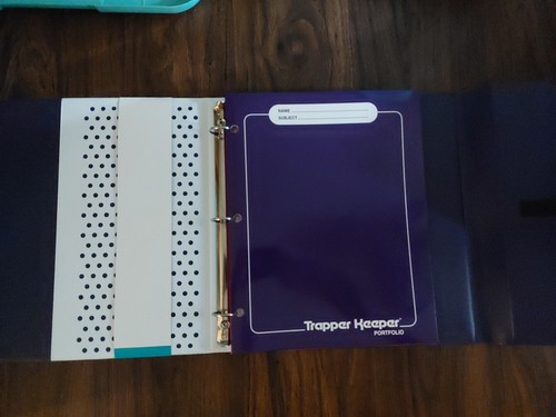 Trapper Keeper Retro Style Portfolio Binder Leopard Print NEW Mead - Picture 2 of 4
