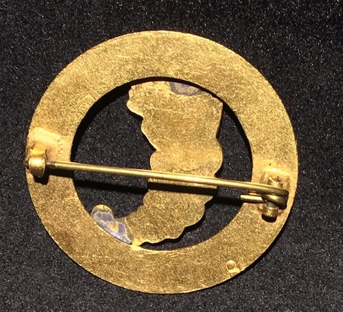 Antique BROOCH Cornucopia Symbol Of Abundance LONDON DISTRICT Jewellery RARE - Picture 3 of 4