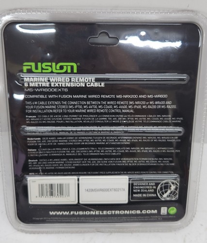# MS-WR600EXT6 NEW Fusion Marine Boat Wired Remote 6 Meter Extension Cable - Picture 2 of 3