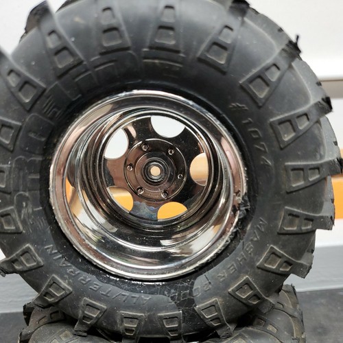 RARE PROLINE MASHER 2000 TIRES WITH INSERTS Glued to Rims - Picture 5 of 10