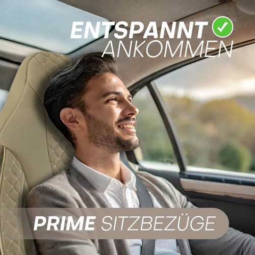 Fundas de asiento Pilot adecuadas para Infiniti QX70 (en beige) | Asientos delanteros ZARA405 - Imagen 12 de 12