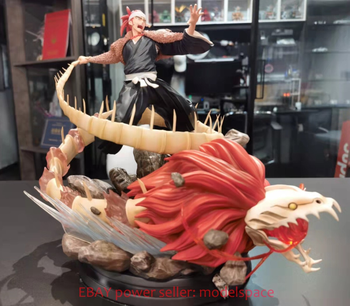 JZ Studio Bleach Abarai Renji GK Collector Resin Painted LED