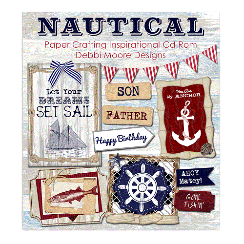 Debbi Moore Designs Nautical Paper Crafting Inspirational CD Rom (326235) - Picture 3 of 3