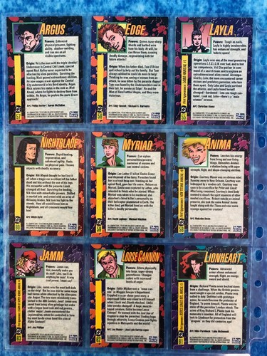DC Bloodlines complete trading card base set by SkyBox 1993 - Picture 15 of 19