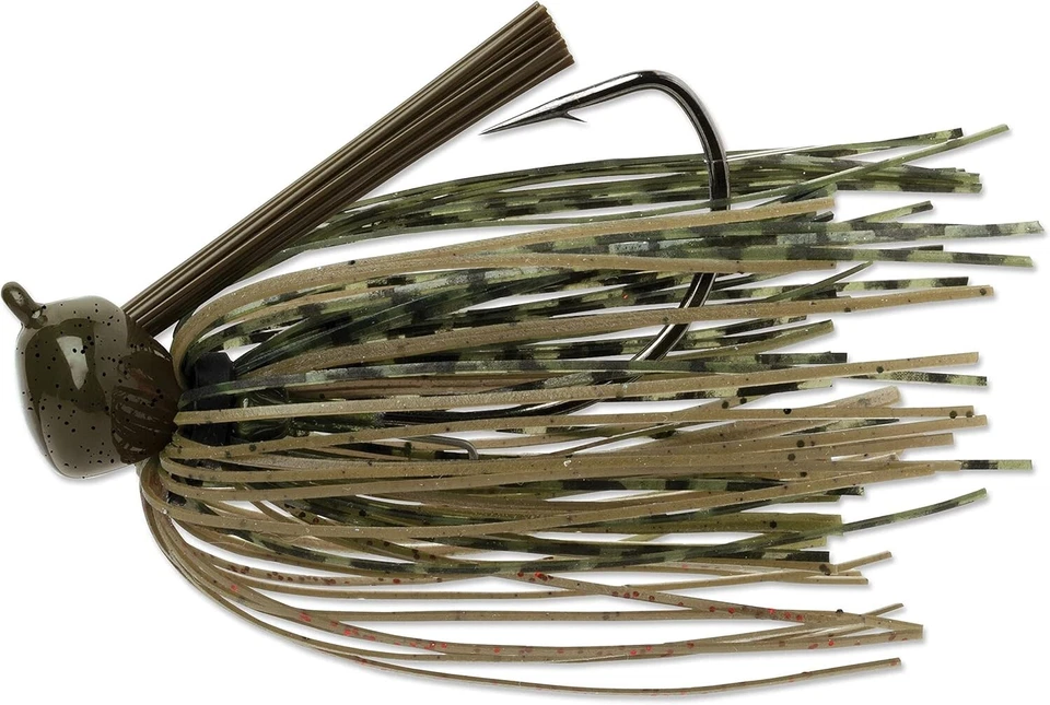 NEW Terminator Weedless Football Jig. 3/4 OZ. Green Pumpkin Orange Combo - Image 4 of 4