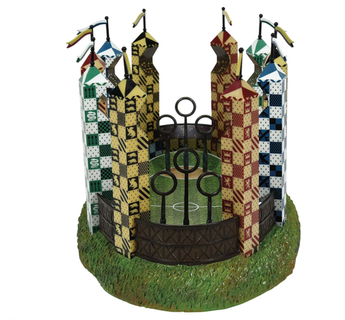Harry Potter Village Department 56 Lit Quidditch Pitch & Harry & Draco Seekers - Imagen 14 de 24