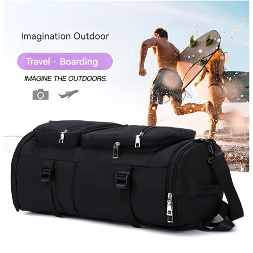Waterproof Duffel Bag Backpack Heavy Duty Travel Sport For Men & Women 2 Way Bag - Picture 11 of 15