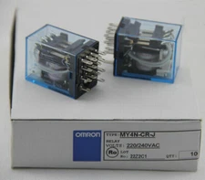 1BOX/10PCS NEW OMRON MY4N-CR-J MY4NCRJ 220/240VAC RELAY FREE SHIPPING #OM