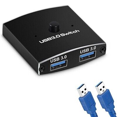 lotteri spade linned USB 3.0 Switch Selector KVM Switch 5Gbps 2 in 1 Out USB 3.0 Two-Way Sharer  M4A8 4711521374919 | eBay
