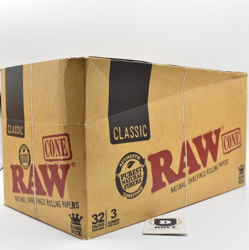 RAW CLASSIC Paquete de 3 conos de papel rodante talla King preenrollados para fumar punta de cucaracha - Imagen 2 de 17
