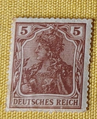 Briefmarken Deutsches Reich Germania ungestempelt und gestempelt - Bild 2 von 7