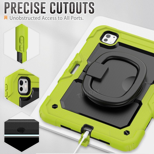 For iPad Air 1 2 9.7 5/6th 10th/9th/8th/7th Gen Pro Air 11 Heavy Duty Stand Case - Picture 116 of 220