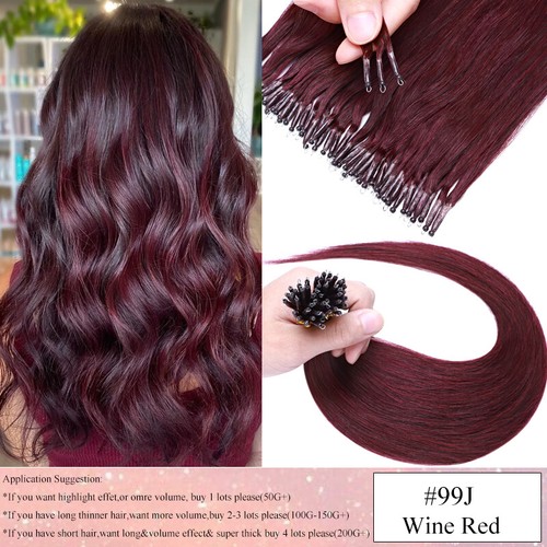 Nano Ring Tip Hair Extensions Remy Human Hair Micro Bead THICK 150G NANO BEADS - Picture 36 of 43