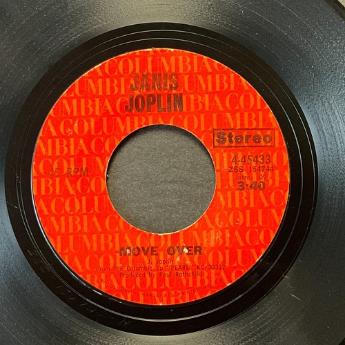 Janis Joplin, Get It While You Can / Move Over, 7" 45rpm, Vinyl VG+ - Picture 2 of 2