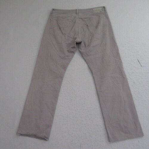 AG Adriano Goldschmied Mens Chino Pants 36 x 32 Gray Straight Leg Protege - Picture 3 of 14