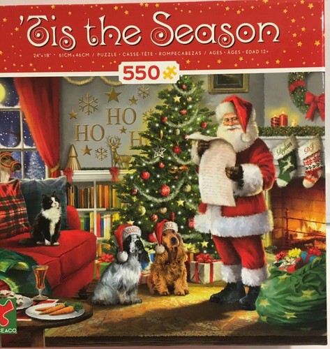 Tis The Season “Naughty & Nice” Ceaco 550 Pc. Jigsaw Puzzle 🧩 New