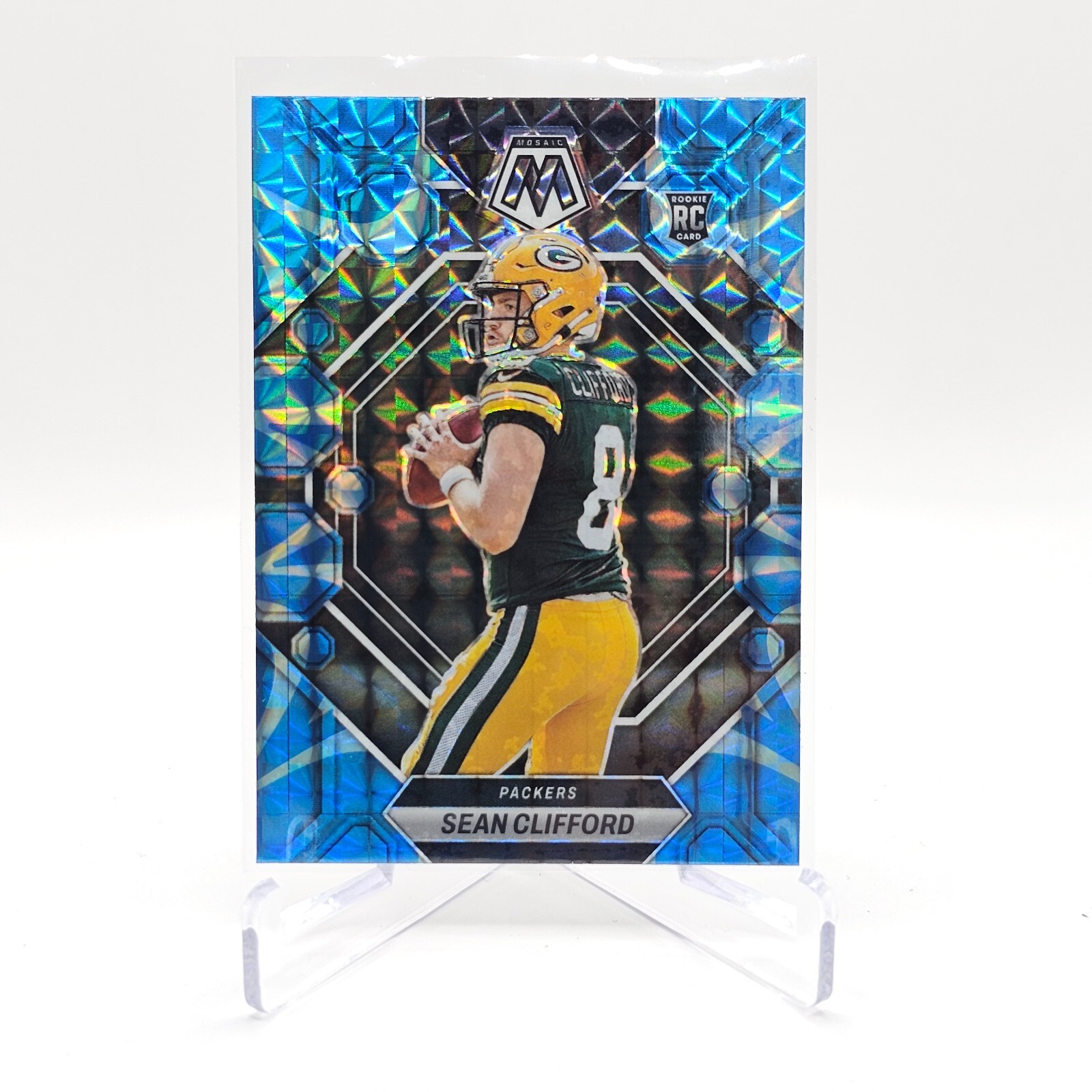 2023 Panini Mosaic #361 Sean Clifford RC (Reactive Blue)