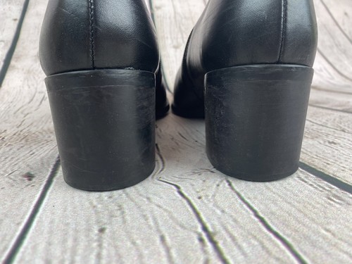 Lavorazione Artigiana Women's Black Tall Zip Leather Boots Size 10 EUC - Picture 5 of 8