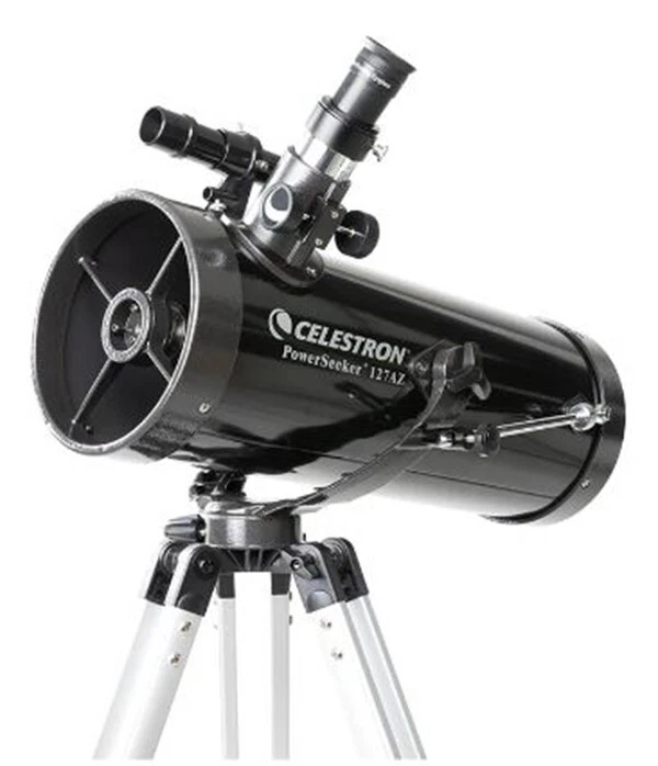 Celestron Powerseeker 127 AZ Reflector Telescope Kit + Phone adapter Moon #22040 - Image 2 of 4