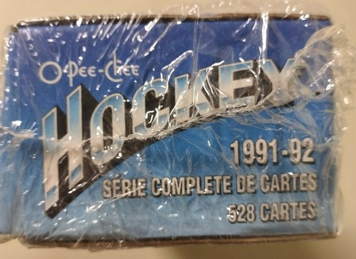 1991-1992 O-Pee-Chee HOCKEY COMPLETE SET 528 Cards Factory SEALED BOX! - Picture 2 of 6