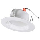 SYLVANIA 4" LED Recessed Light, 8.5W=65W, Dimmable, 675LM, 4000K, 1 Pk