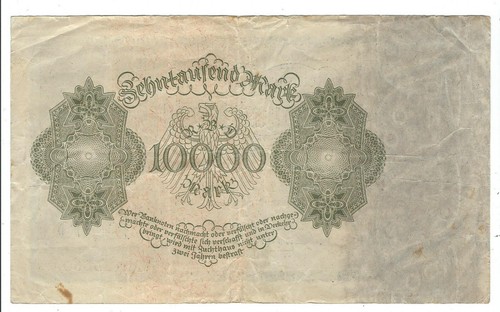 Banknote Deutschland - Weimarer Republik - Reichsbanknote - 10000 Mark - 1922 - Picture 2 of 2