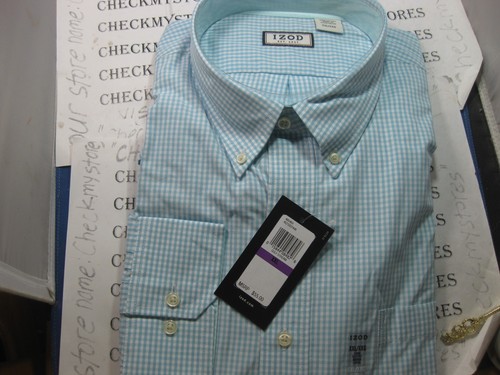 NWT $55 IZOD LUXURY PREMIUM COTTON SHIRT LONG SLEEVE COLORS AND SIZES AVAIL. - Picture 33 of 39