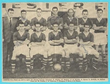 CHESTER CITY FC 1959-60 RARE ORIGINAL HAND SIGNED TEAM GROUP 7 X AUTOGRAPHS