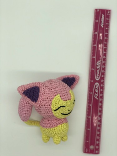 Pokemon SKITTY - 100% Hecho a Mano Juguete Suave, Amigurumi Limited # - Imagen 10 de 11