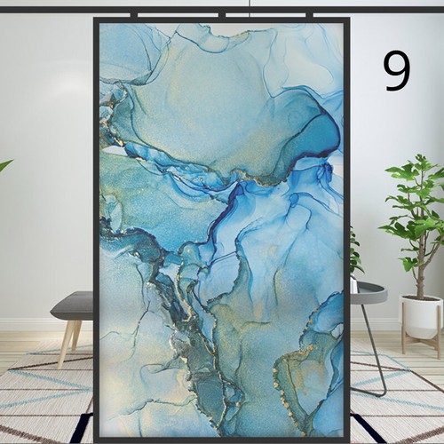 3D Static Cling Window Films Privacy Marble Frosted Glass Sticker Home Decor Art - Picture 23 of 24
