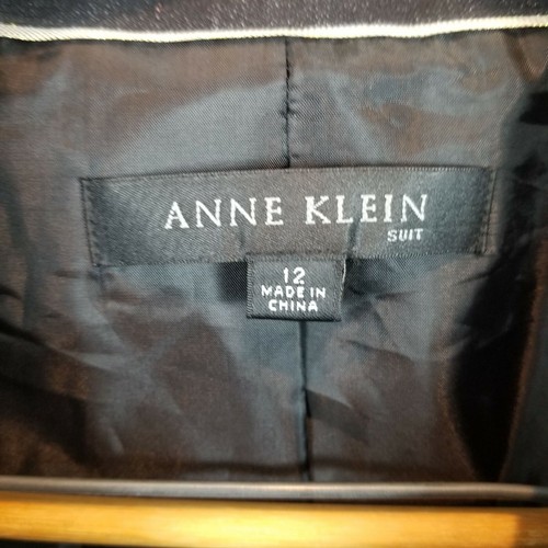Anne Klein 14 Women's Military Style Double Breasted Coat Trench Jacket - Picture 5 of 11