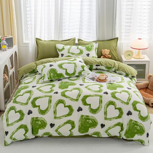 Cartoon Print Home Simple Fresh BeddingSet with Sheet Comforter Cover Pillowcase - Bild 37 von 38