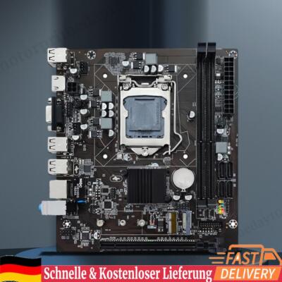 H61 Motherboard Set 1600MHz LGA1155 M-ATX Mainboard RAM 16GB USB 2.0 for I3 2130
