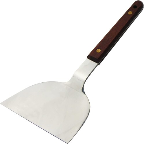 NAGAO Okonomiyaki Teppanyaki Spatula Hera Stainless Steel Wood Handle Japan NEW - Picture 7 of 55